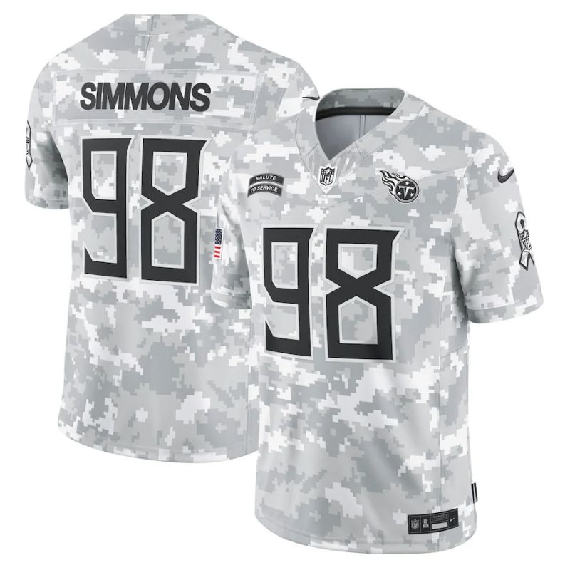 Men Tennessee Titans #98 Simmons Nike Arctic Camo 2024 Salute to Service Limited NFL Jersey->pittsburgh steelers->NFL Jersey